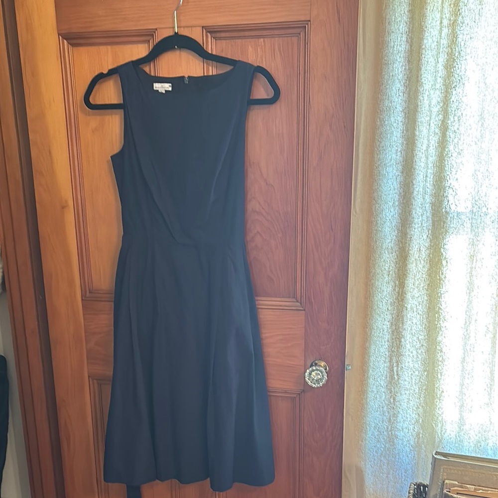 L.L. Bean Black A-Line Midi Dress for Cocktail Nights